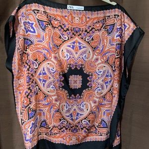 Zara multicolor top
